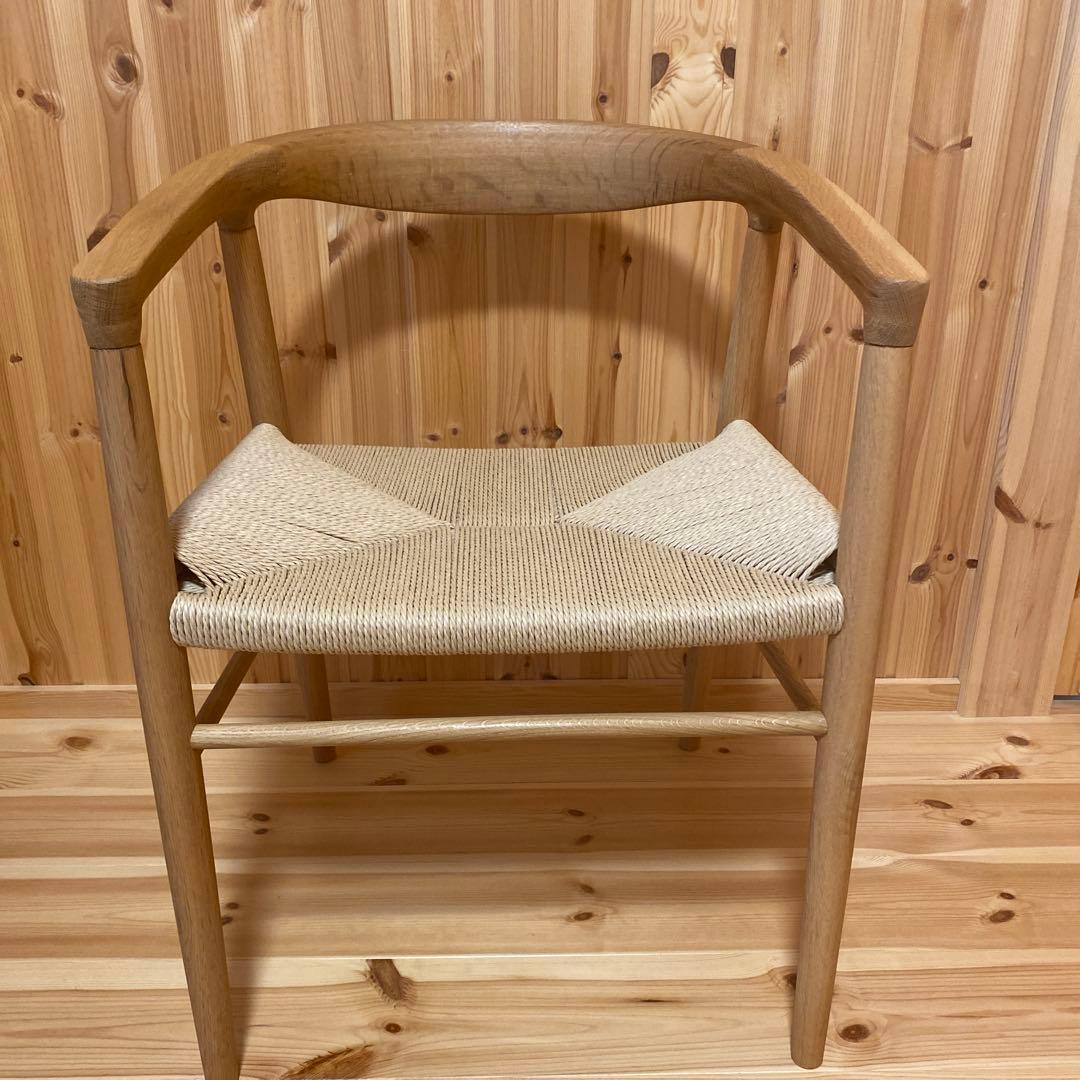 無印良品 オーク材ペーパーコードアームチェア