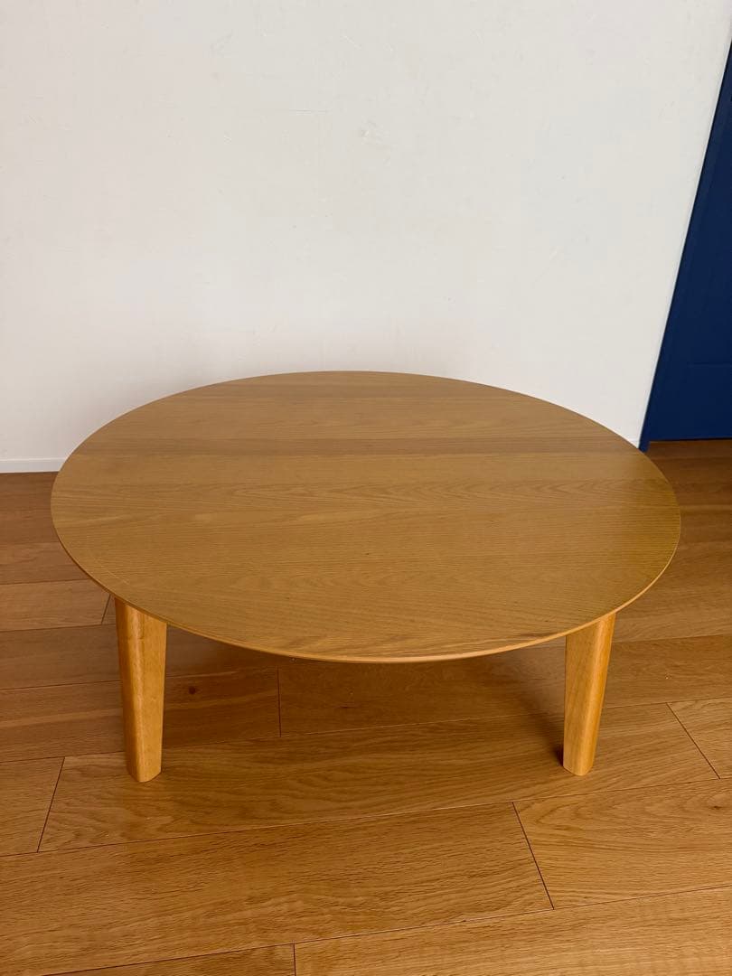 黒ねこ　円形折りたたみリビングローテーブル〈直径90cm〉丸テーブル