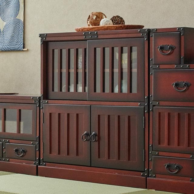 《新品・送料無料》《完成品》レトロ調　ガラス戸