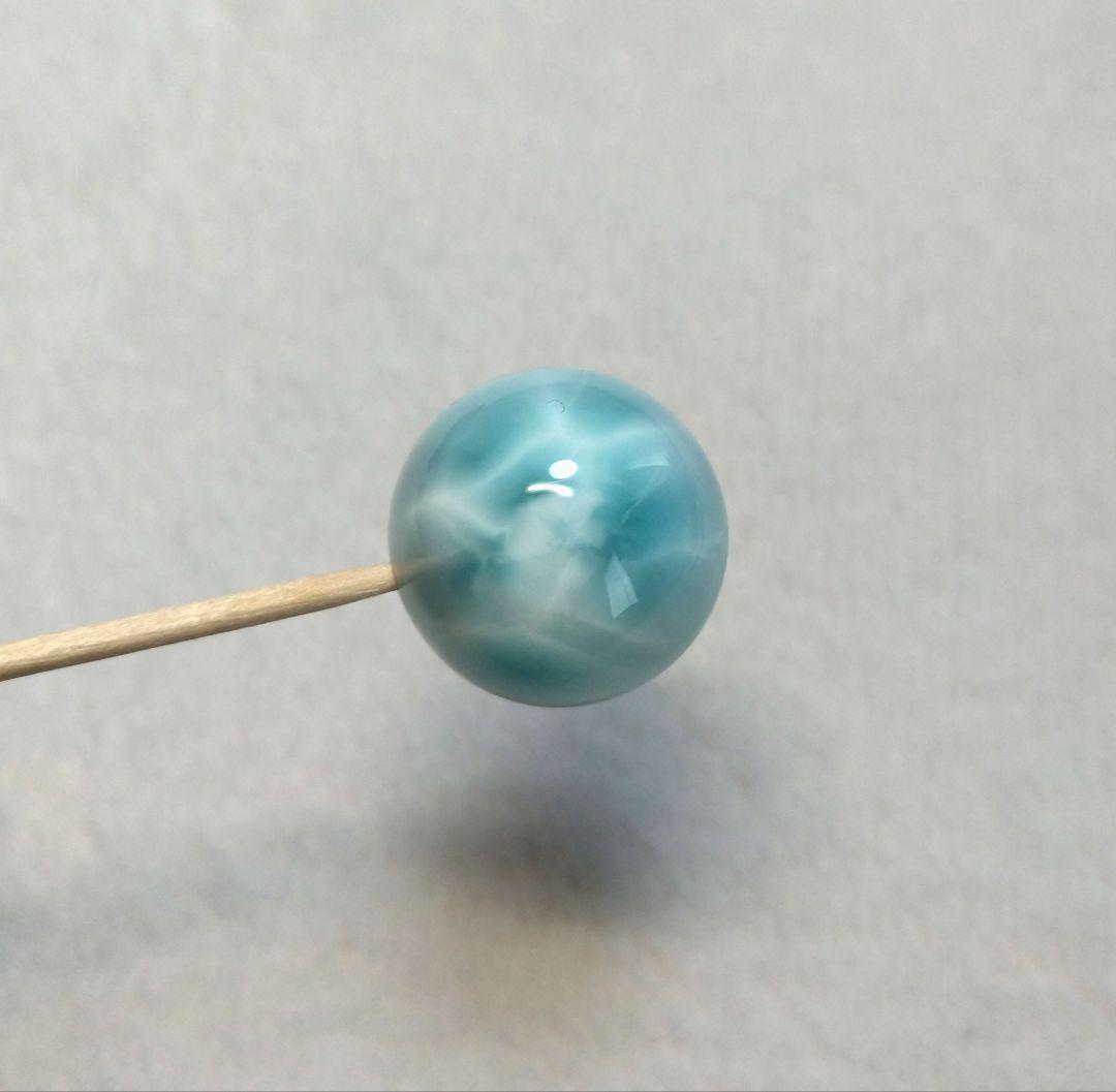 【極上,大玉】ラリマー《粒》２０㎜　ブレスレット　美品　希少　レア　No.１