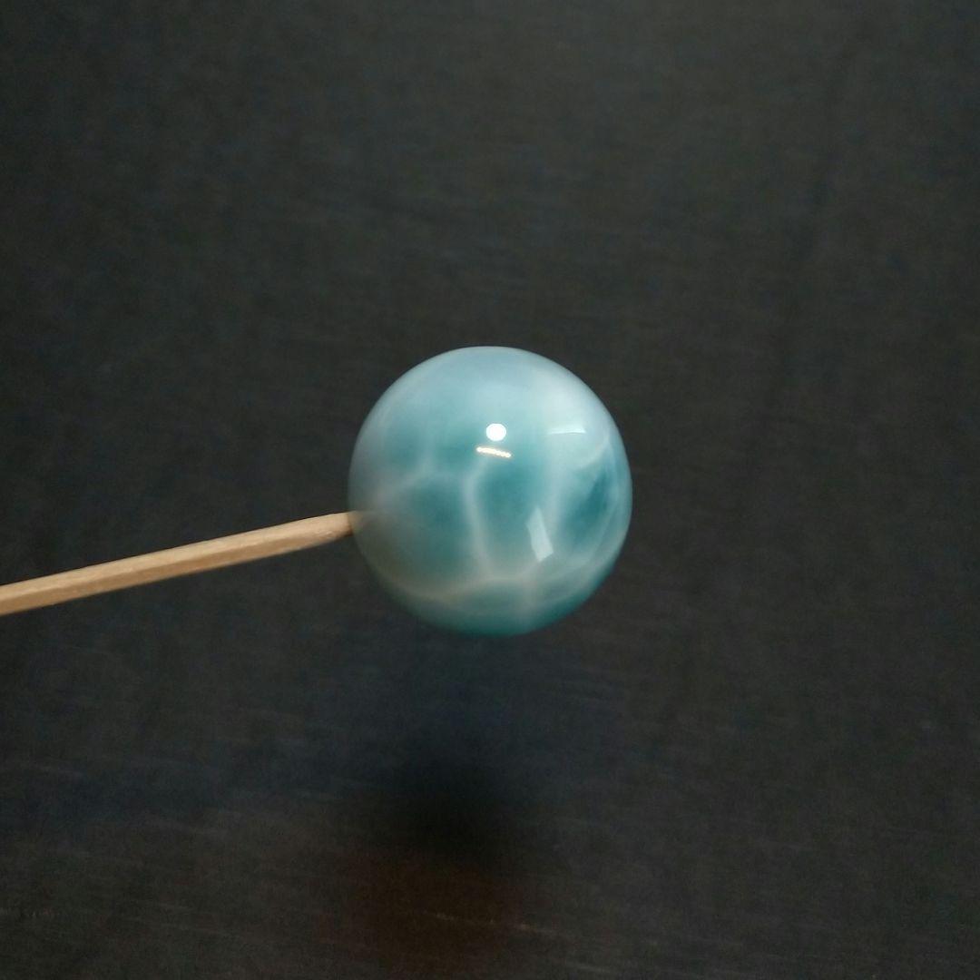 【極上,大玉】ラリマー《粒》２０㎜　ブレスレット　美品　希少　レア　No.１