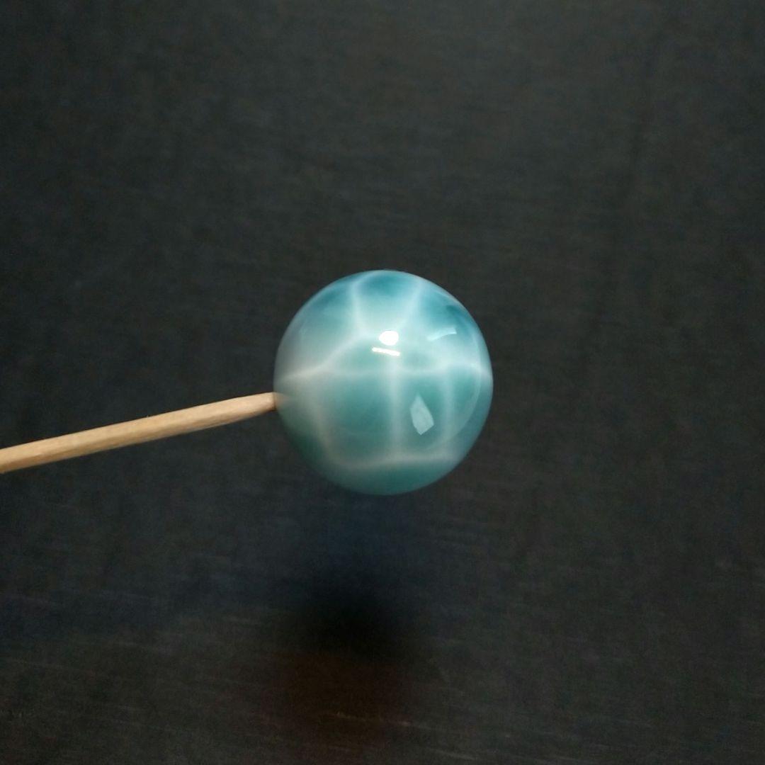 【極上,大玉】ラリマー《粒》２０㎜　ブレスレット　美品　希少　レア　No.１