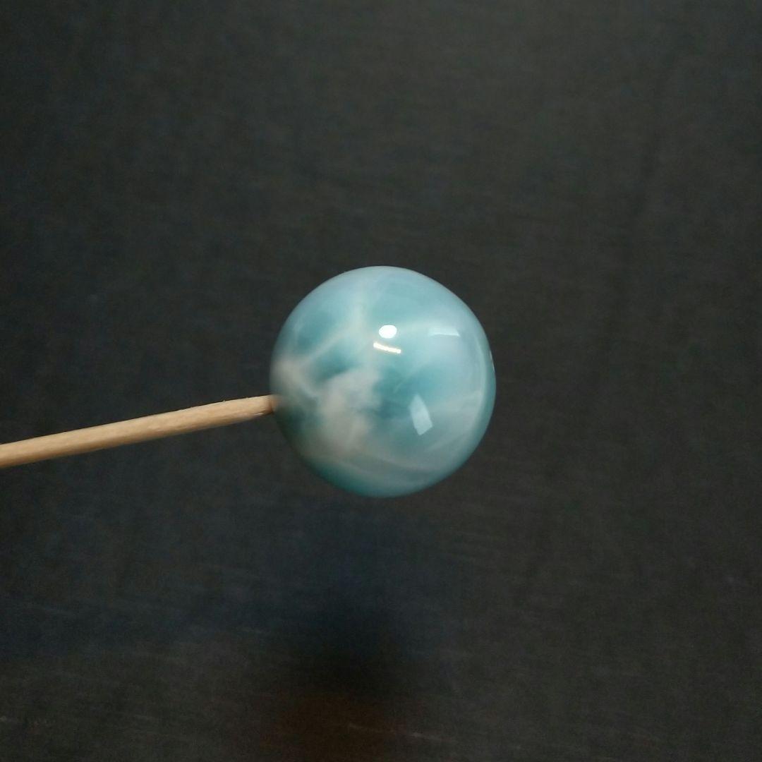 【極上,大玉】ラリマー《粒》２０㎜　ブレスレット　美品　希少　レア　No.１