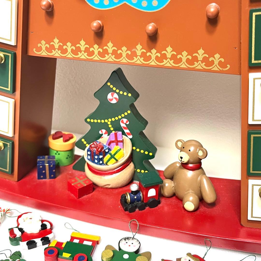 ◼︎美品◼︎コストコ 木製アドベントカレンダー オーナメント24個