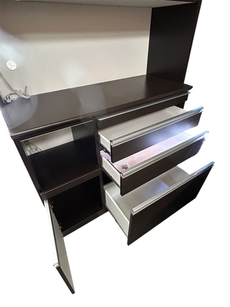 美品！ 松田家具 レンジボード 品名: 1200 ライズレンジ ダーク 送料無料