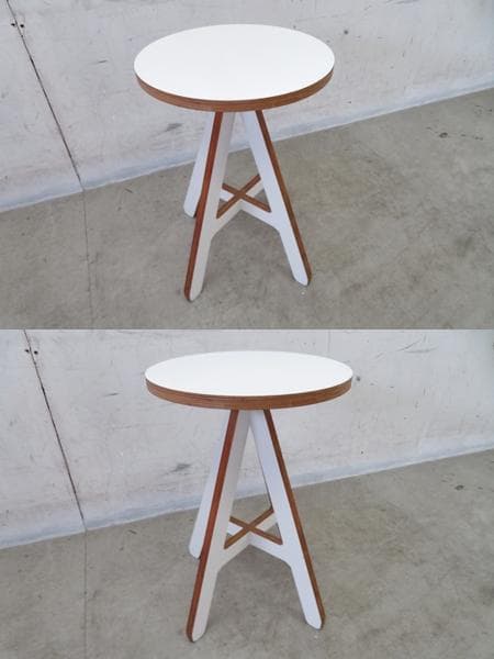 美品■Alexander Swain■Aスツール■プライウッド/ホワイト■