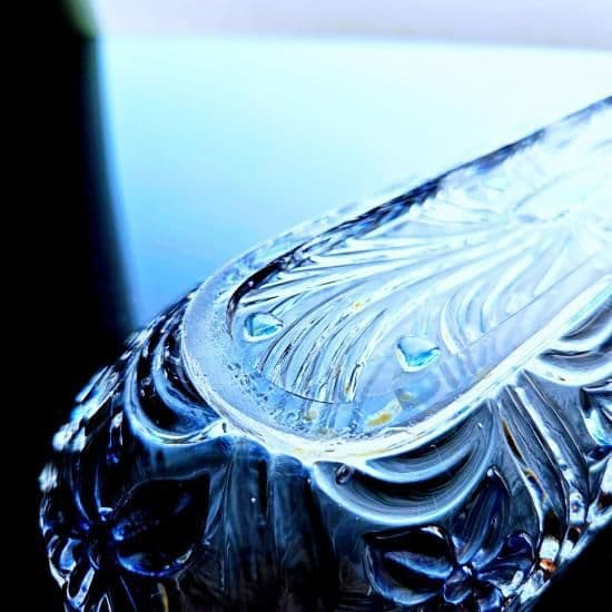 輝くオールドサンルイ すみれのロングトレイ【20世紀初頭】長皿