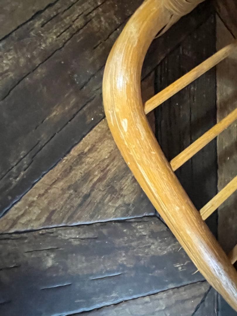 スリッパラック 鏡 ミラー 玄関 籐 ラタン かご インテリア 昭和レトロ