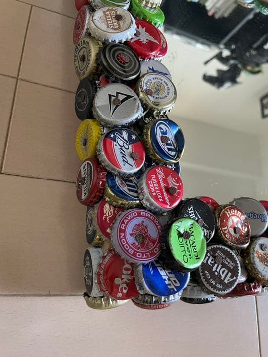 ビール王冠フレーム