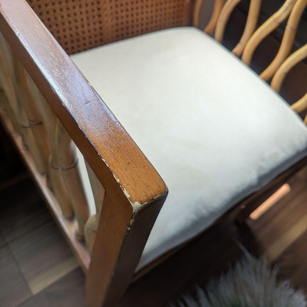 ビンテージ　古道具　ラタン　チェア