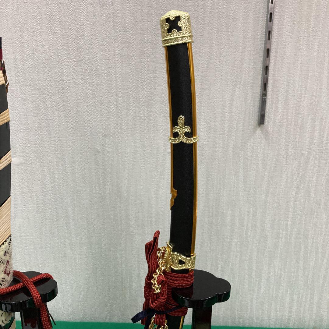 E3　五月人形　弓高さ62㎝位　五月人形弓太刀　五月刀　五月鎧兜飾り