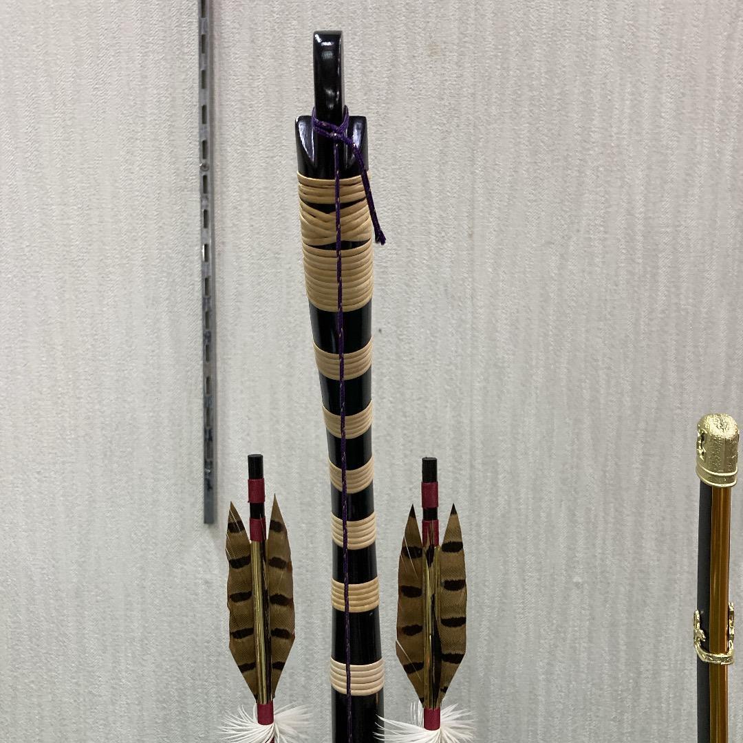 E3　五月人形　弓高さ62㎝位　五月人形弓太刀　五月刀　五月鎧兜飾り