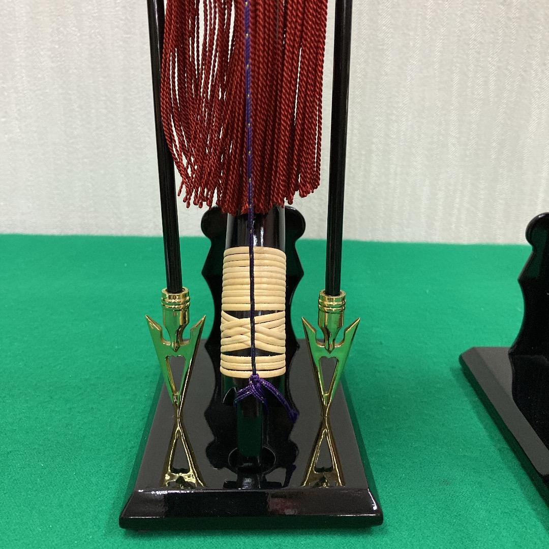 E3　五月人形　弓高さ62㎝位　五月人形弓太刀　五月刀　五月鎧兜飾り