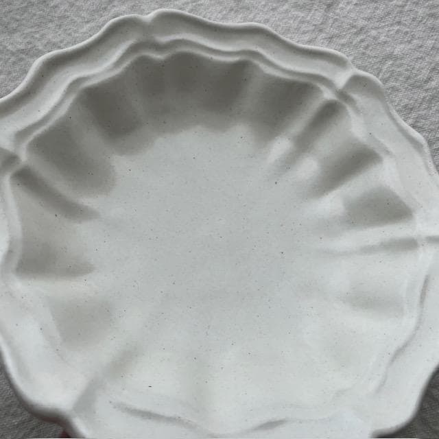 未使用◆2枚◆安部太一白釉ドレープボウル＃雅姫さん長峰菜穂子オクトゴナル田中直純