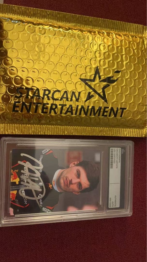 フェルスタッペン サイン　直筆サイン