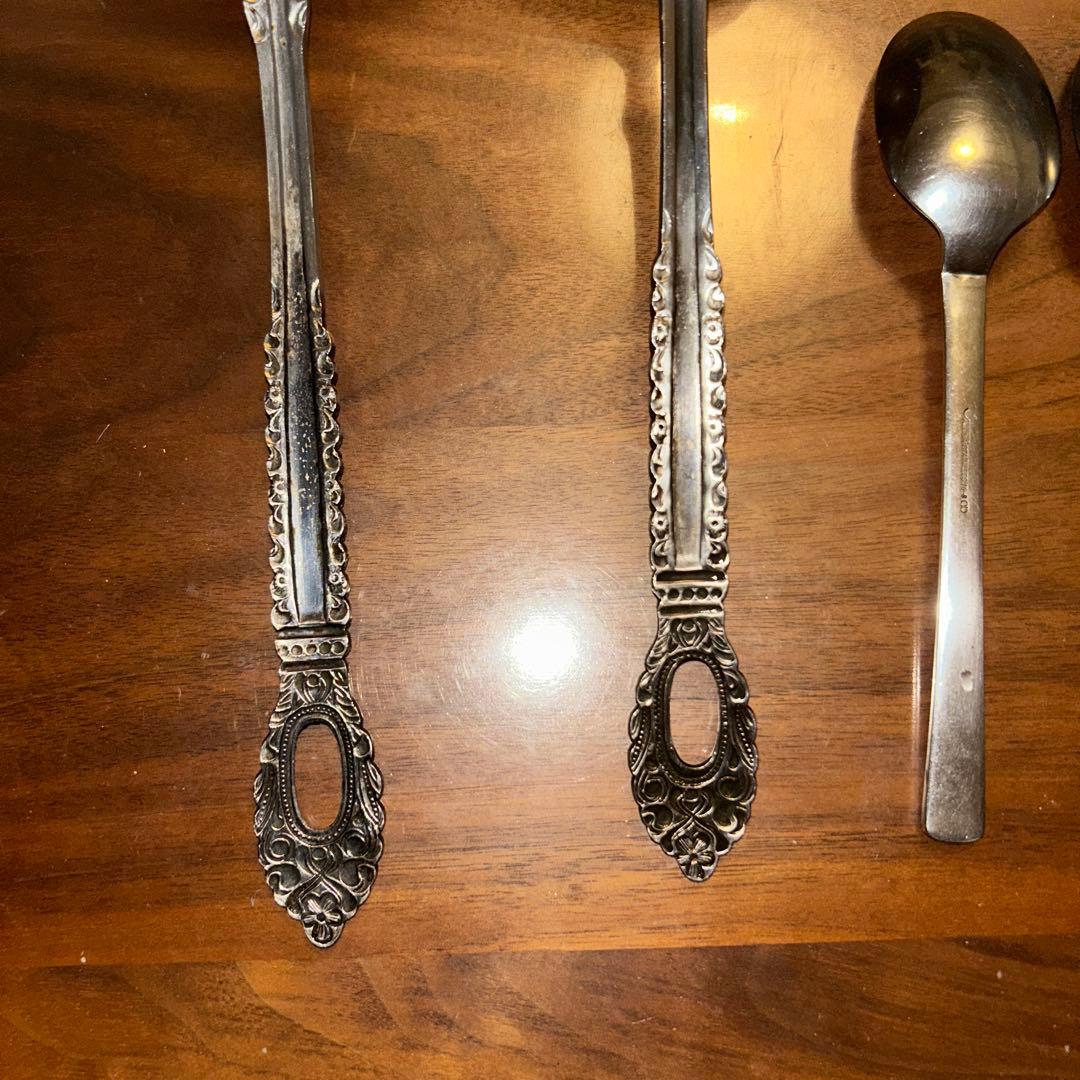 【アンティーク】スプーン&お玉＆フライ返し4本セット