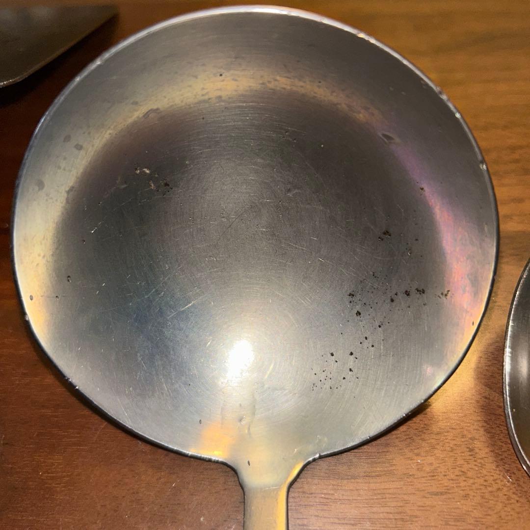 【アンティーク】スプーン&お玉＆フライ返し4本セット