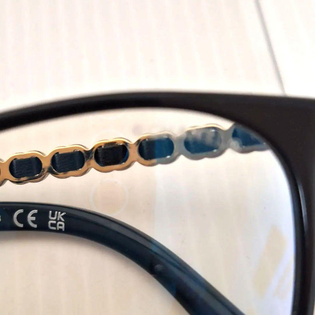 CHANEL スクエアシェイプ ブルーライトカット メガネ アイウェア