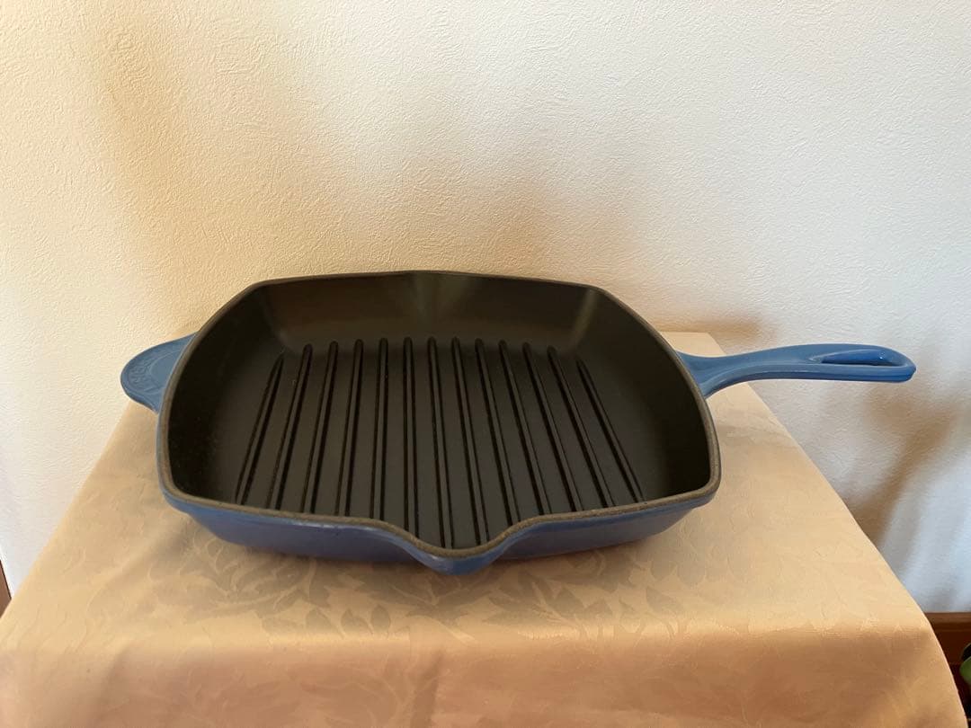希少 Le Creuset 限定色　Square Grill Pan