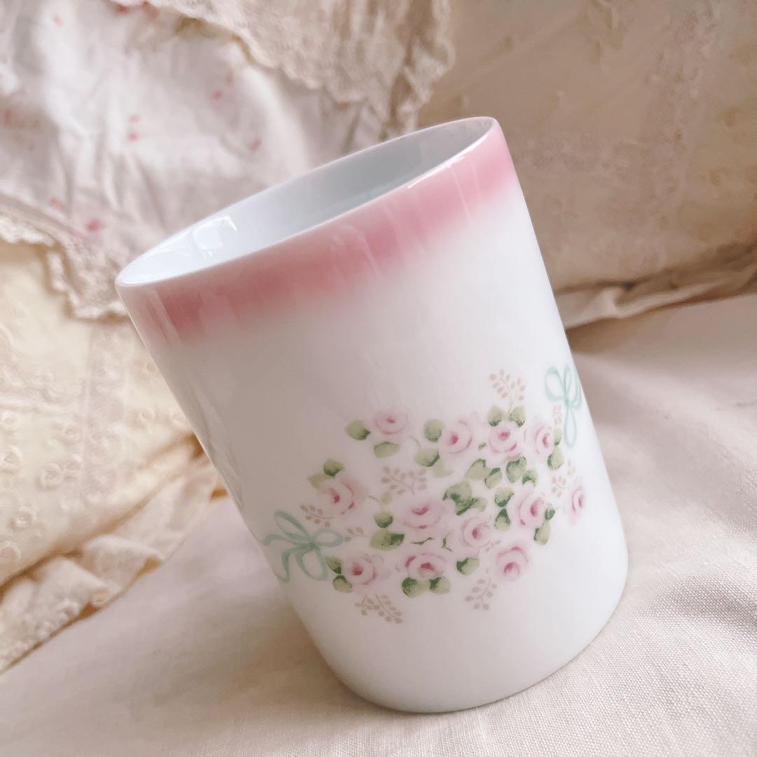 ♡イマン♡エマ小物入れ陶器マニーローズバスケットフレンチカントリー