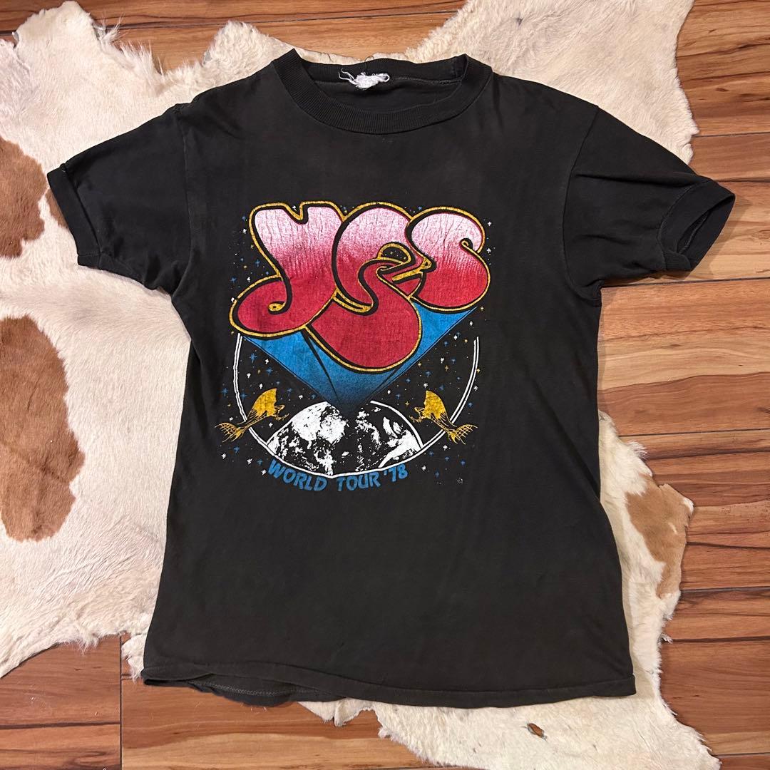 yes イエス 70s バンドTシャツ パキ綿 vintage 78s ロック - メルカリ