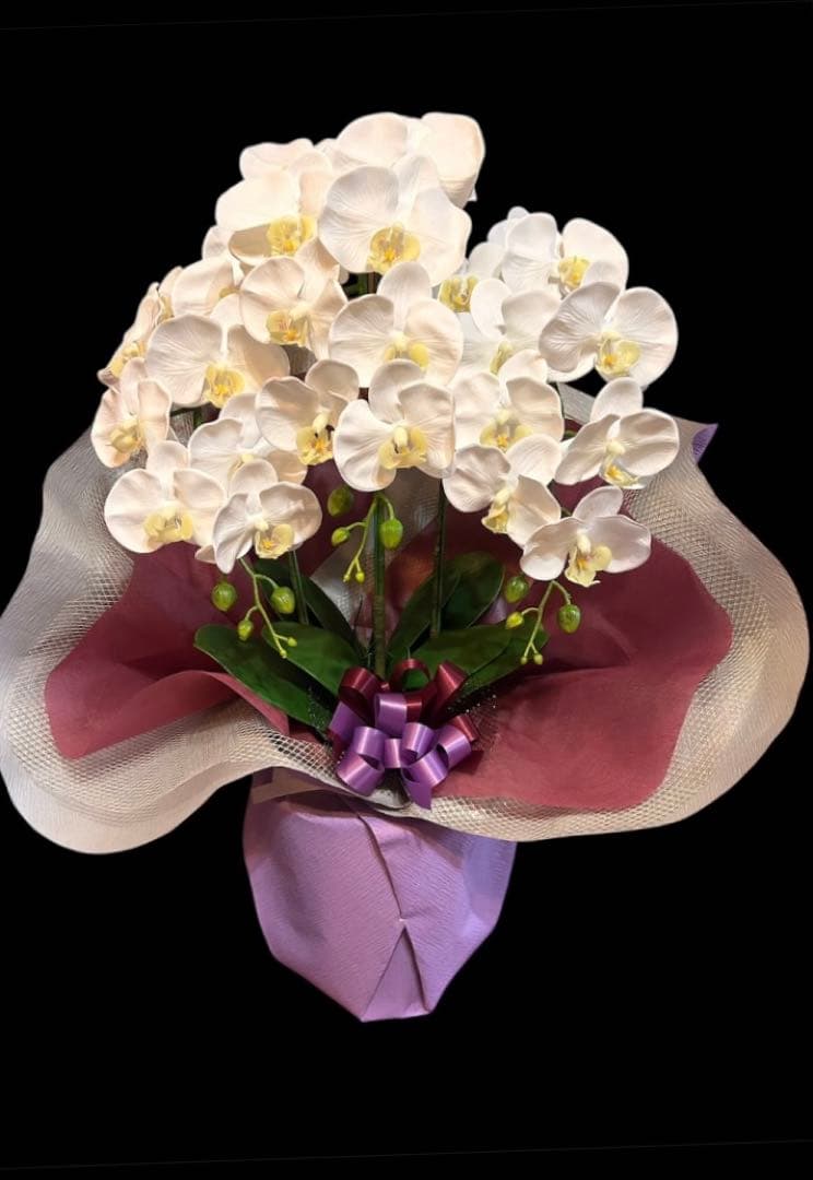 光触媒　人工観葉植物　ウォールグリーン　フェイクグリーン　リアル胡蝶蘭w'