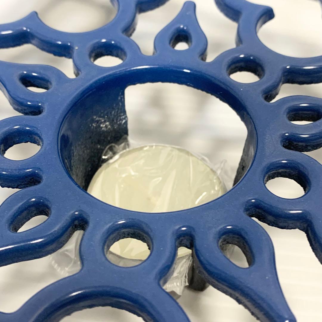 ル・クルーゼ鍋敷き トリベット キャンドルワォーマー キャンドル付き