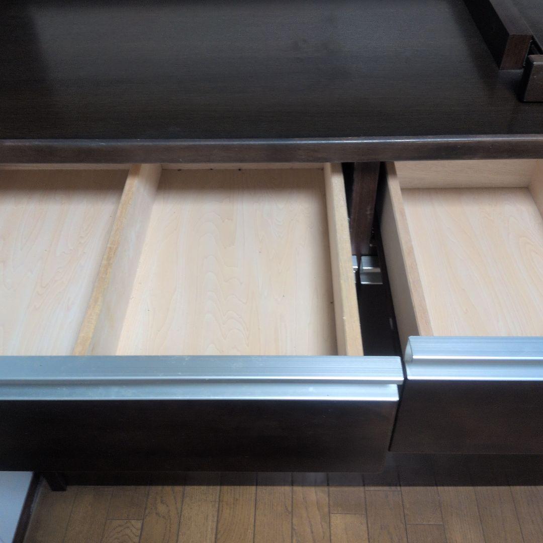 大型 オーク木製高級食器棚 キッチンボード キッチン収納 レンジ台