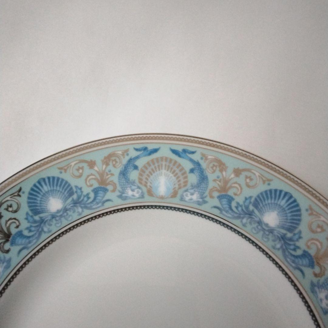 ウェッジウッド　ドルフィンブルー　プレート　20.5cm　未使用 　美品　廃盤