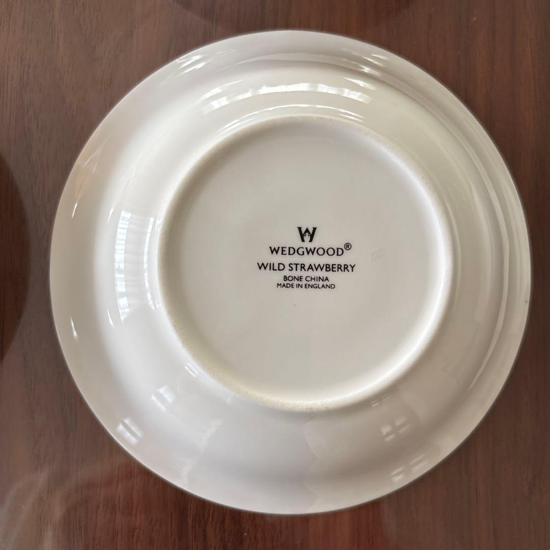 ウェッジウッド☆ワイルドストロベリーサラダソーサー5個セット