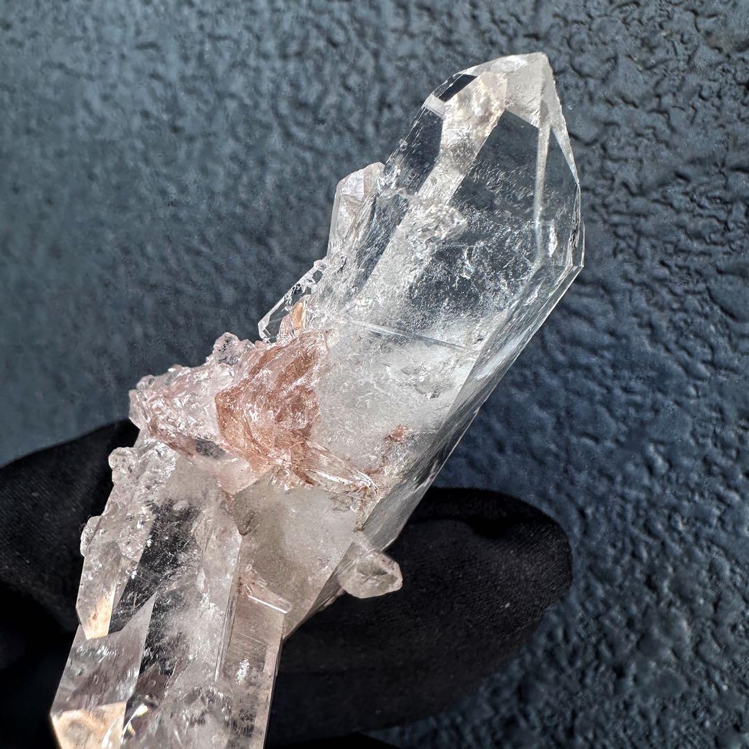 爆レア❗️高透明度❗レインボー♡ピンクレムリアンクォーツクラスター水晶A1364