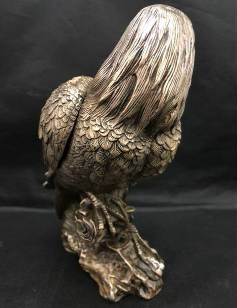 香炉　鷹　大明宣徳年製　銅製　置物 風水 開運 金運 骨董 古美術　アンティーク