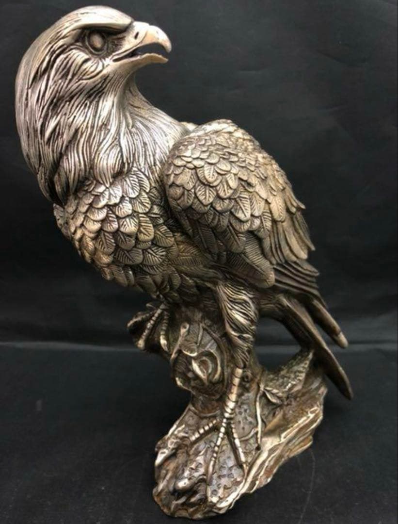 香炉　鷹　大明宣徳年製　銅製　置物 風水 開運 金運 骨董 古美術　アンティーク