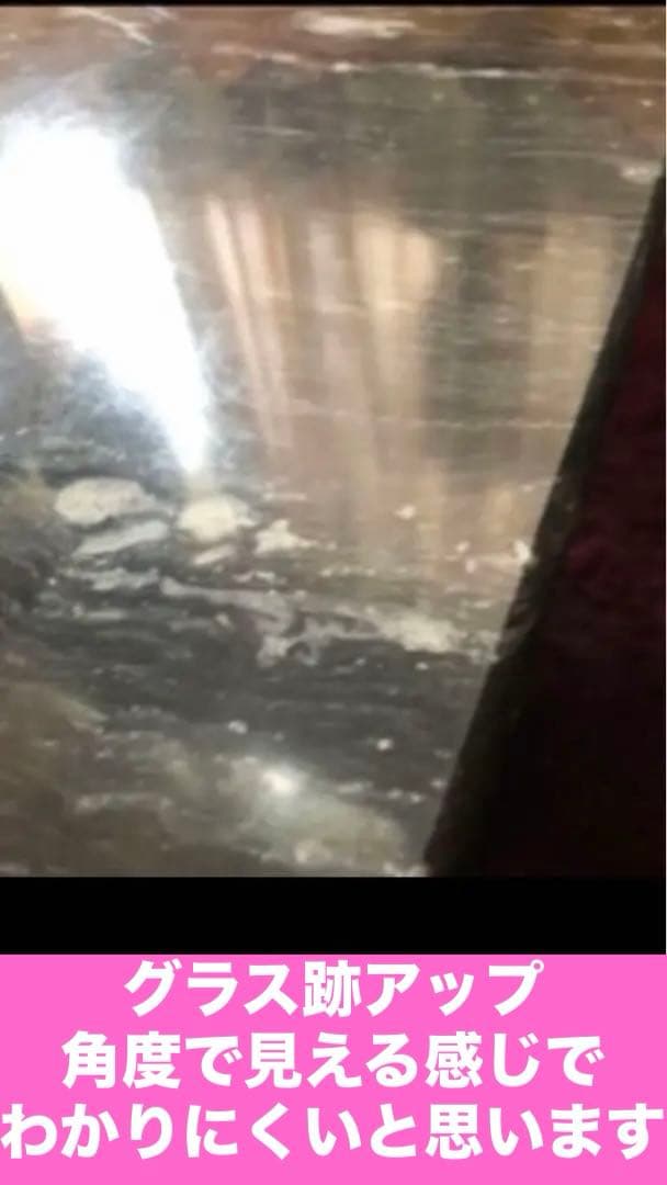 お洒落でシックなグレーカラー♦️大理石 天板 高級テーブル♦️ヴィンテージ♦️送料込