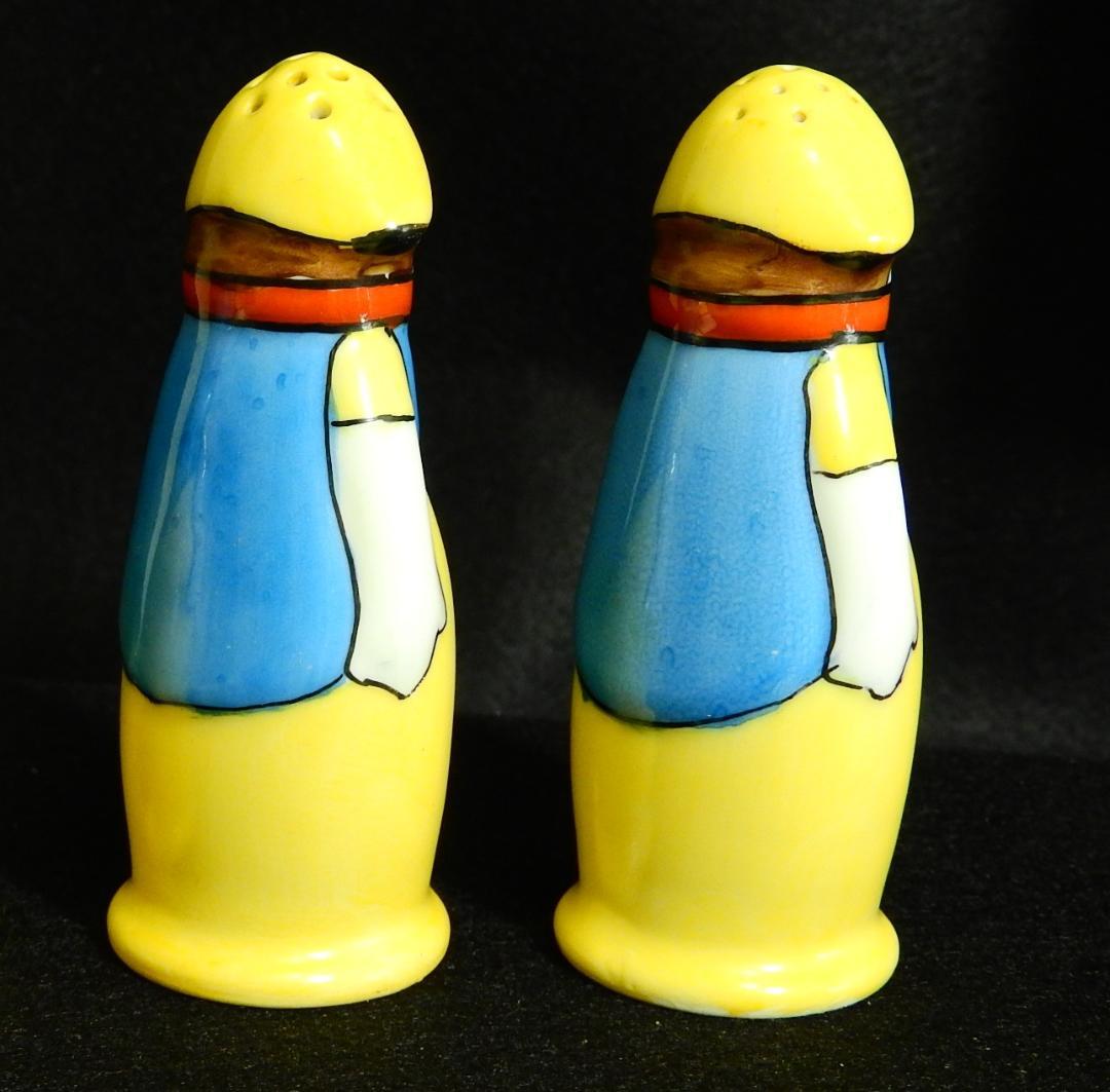 希少オールドノリタケ 仮面のデコレディのS&PシェイカーセットNo.483