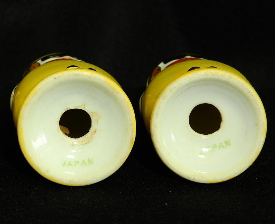 希少オールドノリタケ 仮面のデコレディのS&PシェイカーセットNo.483