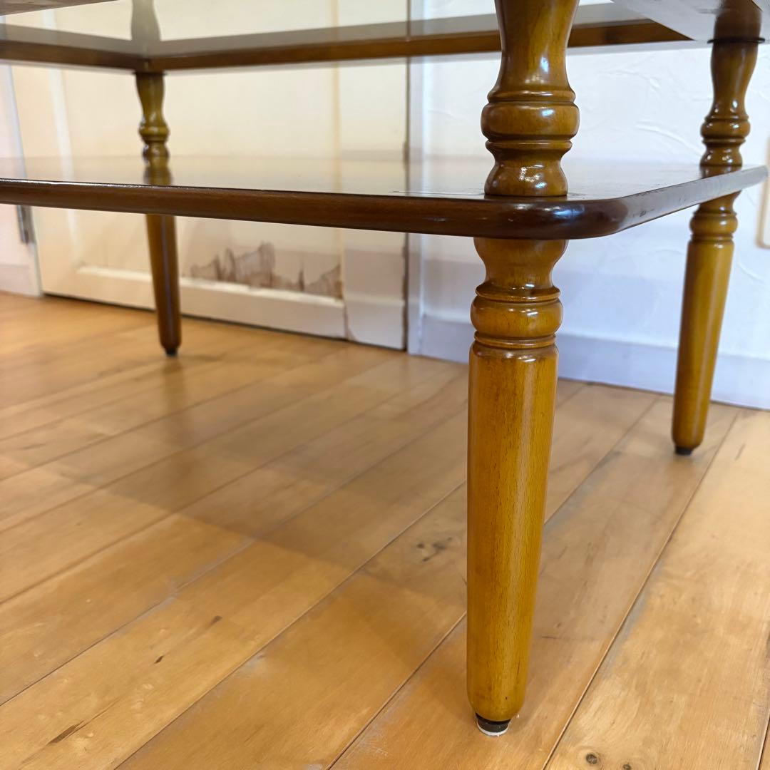 ☆昭和レトロ☆アンティーク　コレクションテーブル　ニチハン　コーヒーテーブル