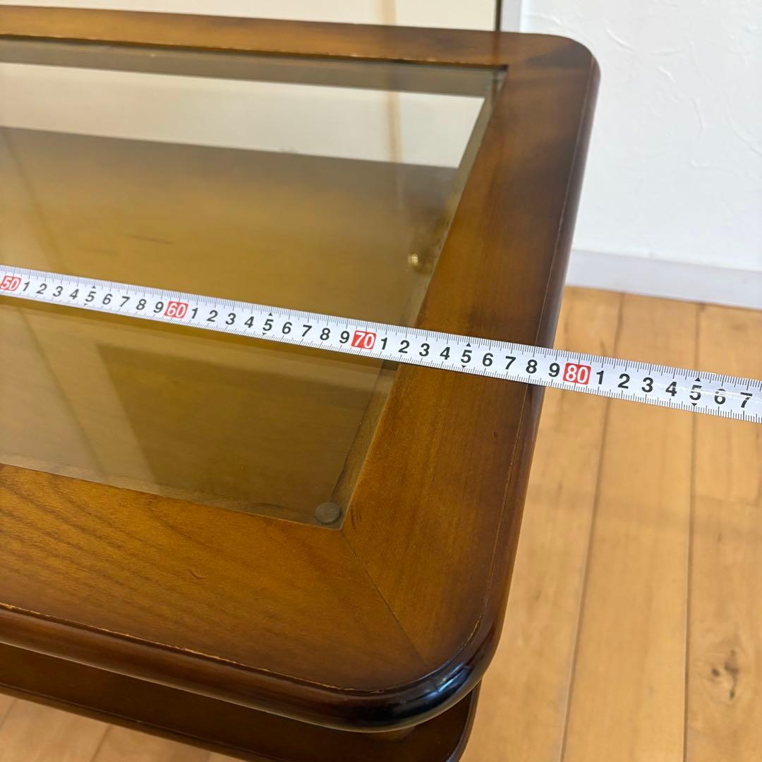 ☆昭和レトロ☆アンティーク　コレクションテーブル　ニチハン　コーヒーテーブル