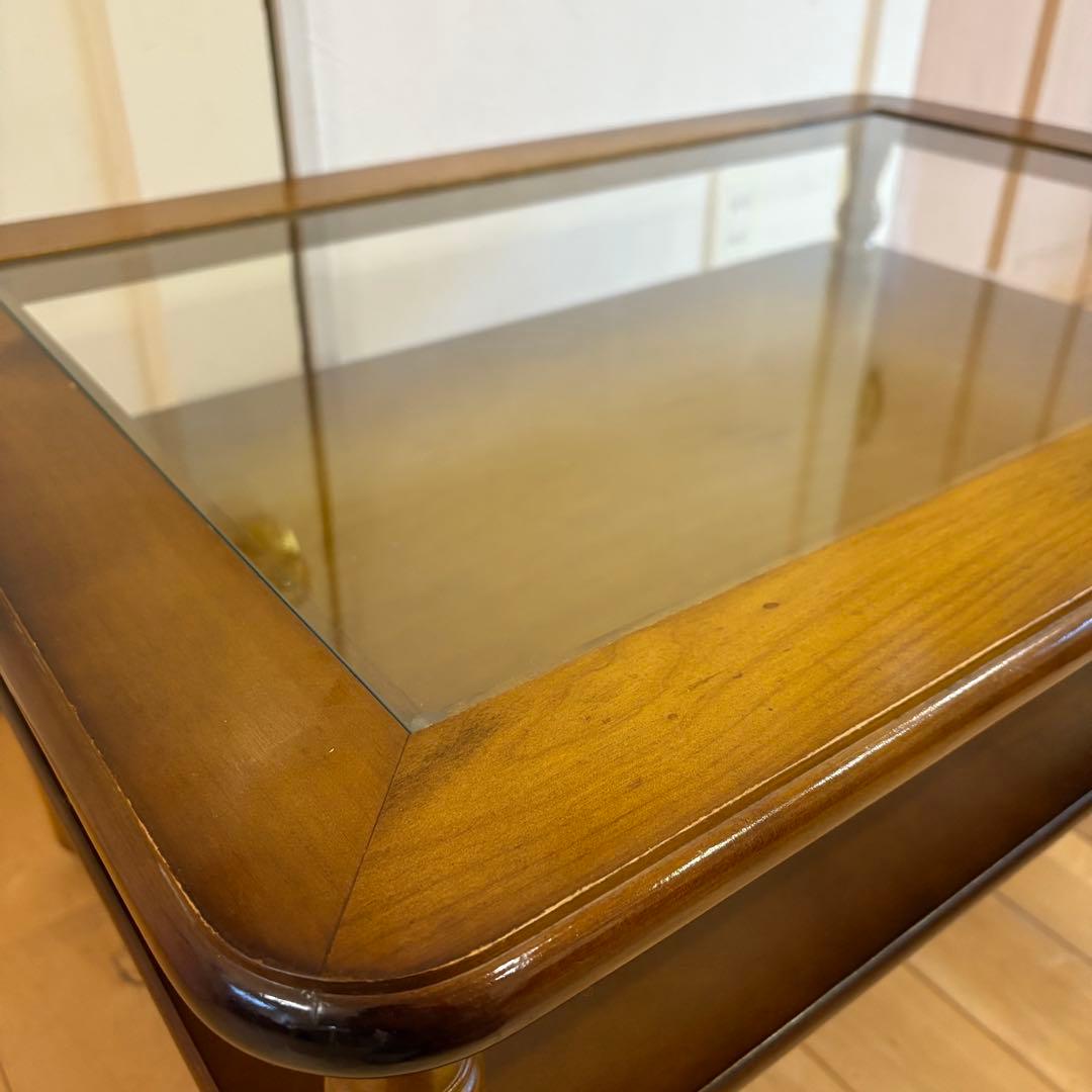 ☆昭和レトロ☆アンティーク　コレクションテーブル　ニチハン　コーヒーテーブル