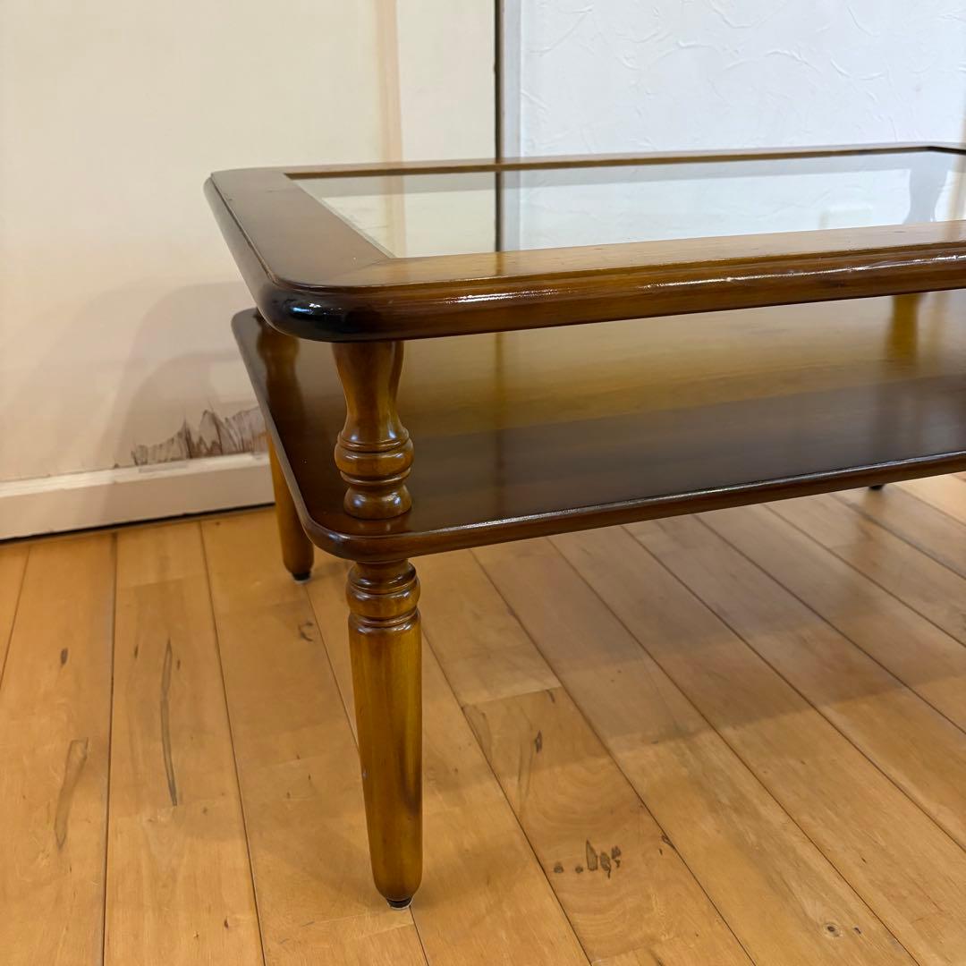 ☆昭和レトロ☆アンティーク　コレクションテーブル　ニチハン　コーヒーテーブル