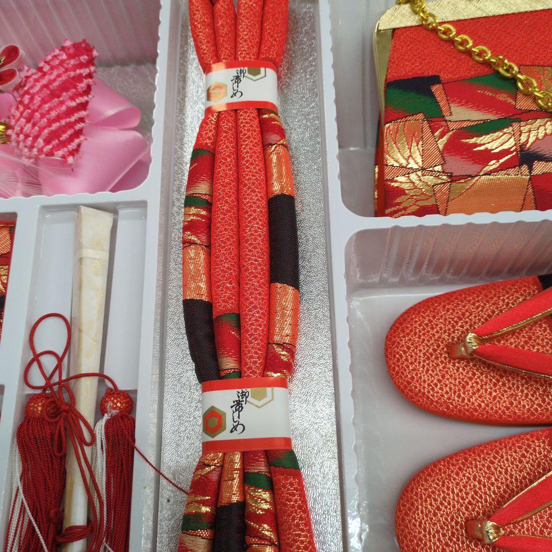 七五三 はこせこセット16.5センチ未使用タグ付き　オレンジ