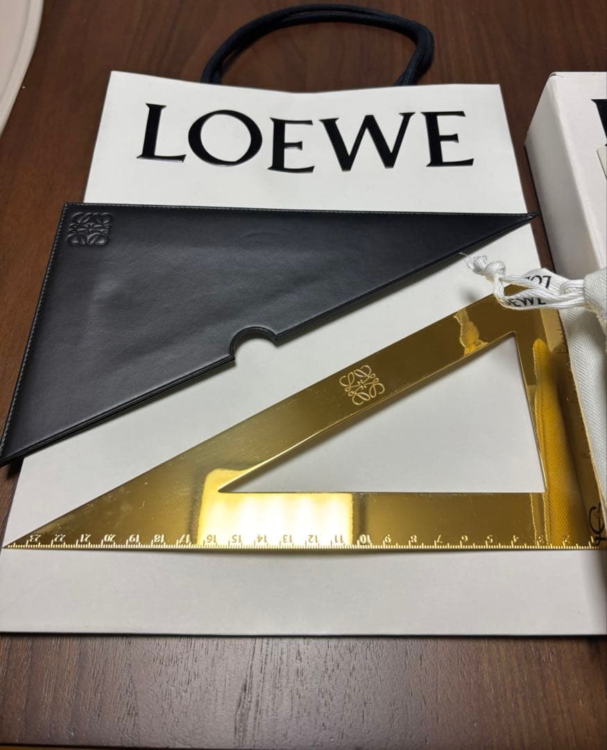 ★超レア★ロエベ LOEWE 三角定規 置物 インテリア ブランド 雑貨 小物