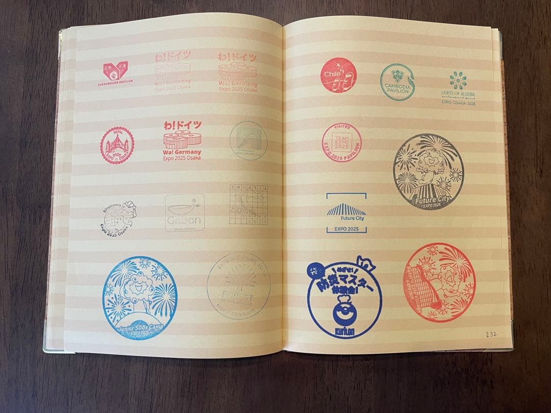 2025年大阪万博スタンプ、サイン帳　希少