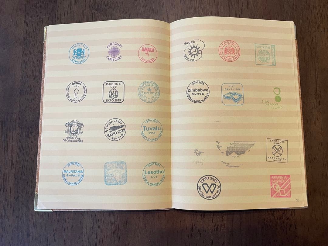 2025年大阪万博スタンプ、サイン帳　希少