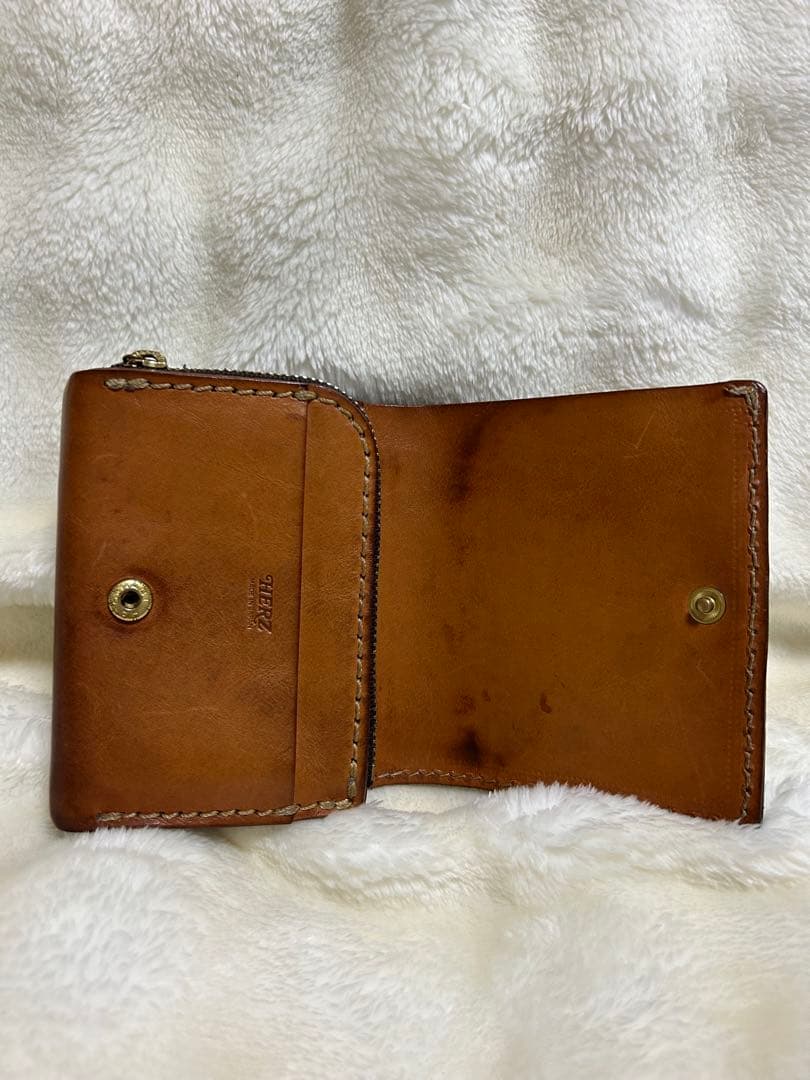 HERZ ヘルツ WS-64 小型 二つ折り財布 本革 レザー ウォレット