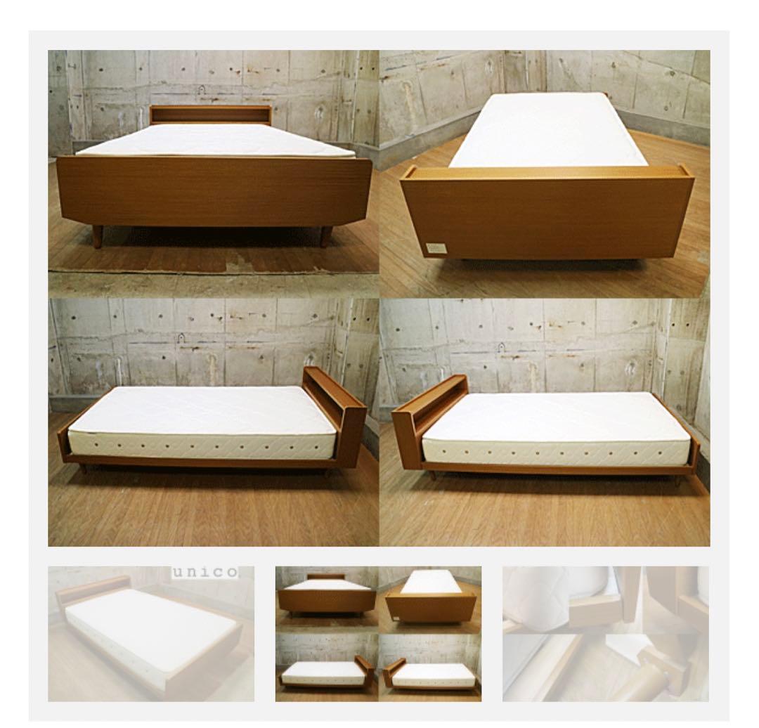 ウニコのセミダブルベッドフレーム