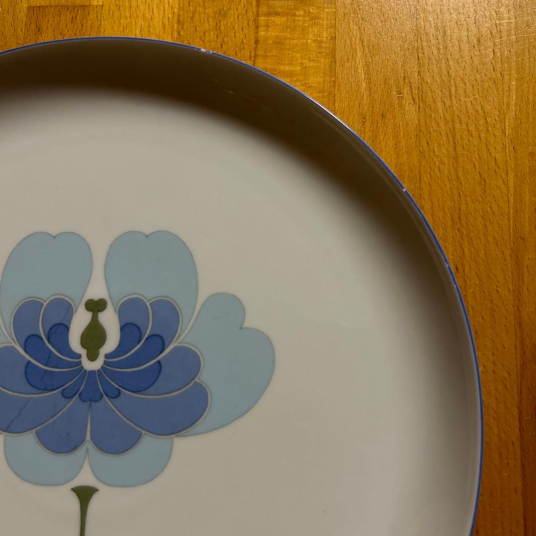 美品】ローゼンタール 100周年センチュリーブルーフラワー 円形大皿 2