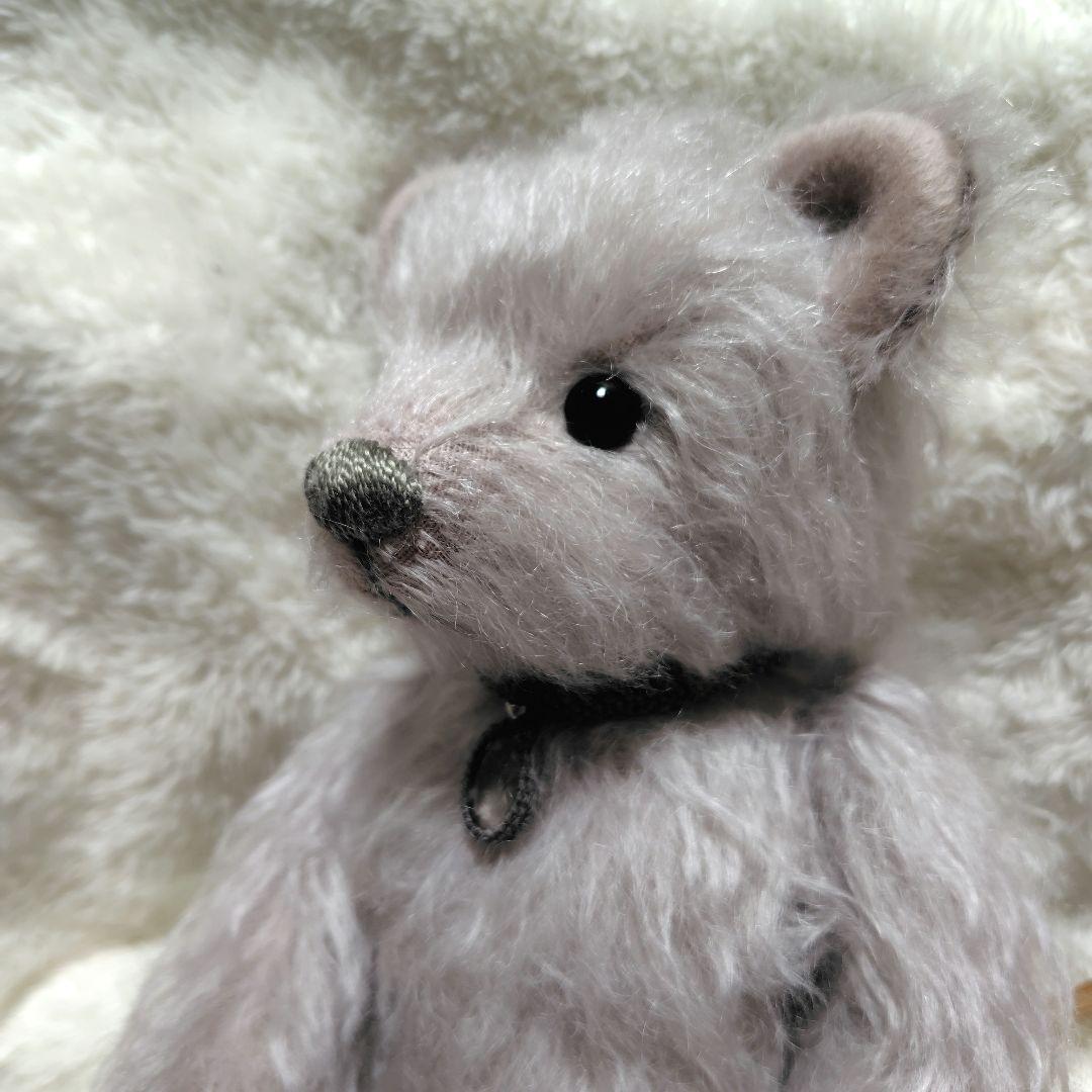 グレーモヘアのテディベア