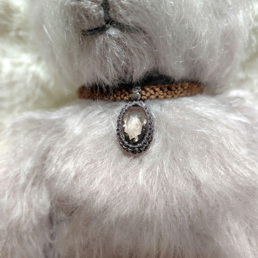 グレーモヘアのテディベア