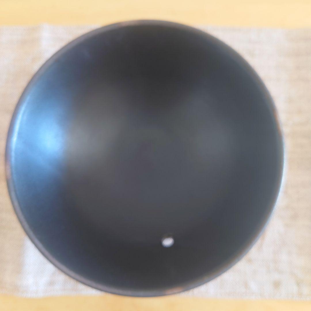 華月 大黒ごはん鍋　2合用　大黒窯　ごはん鍋　丸黒釉　陶器　萬古焼